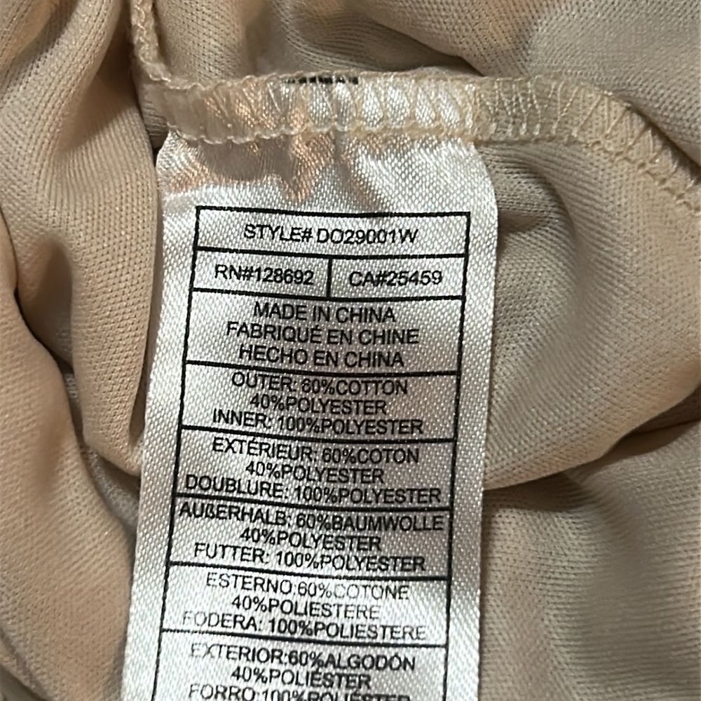 Steve Madden Tan/Cream Midi Pencil Crouched Skirt M NWT - Picture 5 of 5